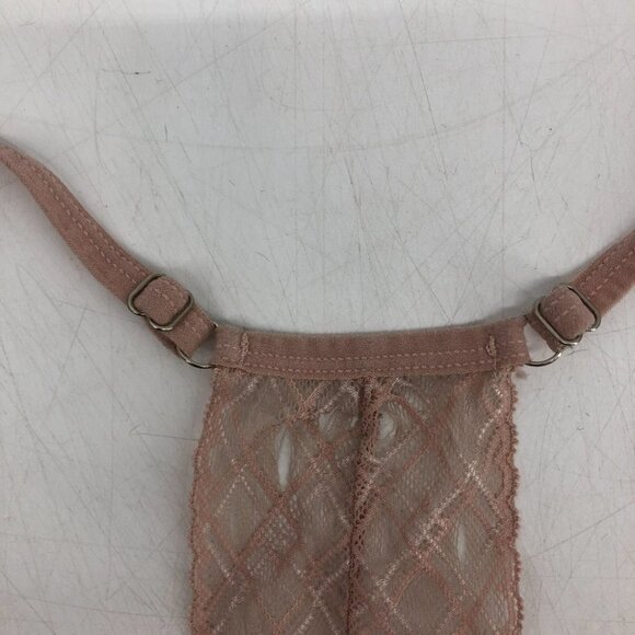 Tahari blush pink seamless lace back bralette SP - Picture 6 of 14